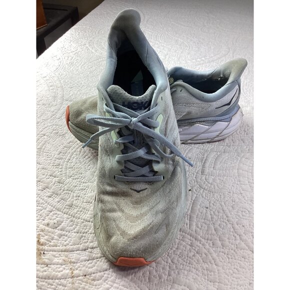 Hoka Arahi 6 Mens Running Shoes*Size 8.5*Gray & Orange*Lightweight Mesh Sneakers - Picture 2 of 11